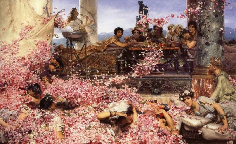 Sir Lawrence Alma-Tadema,OM.RA,RWS The Roses of Heliogabalus France oil painting art